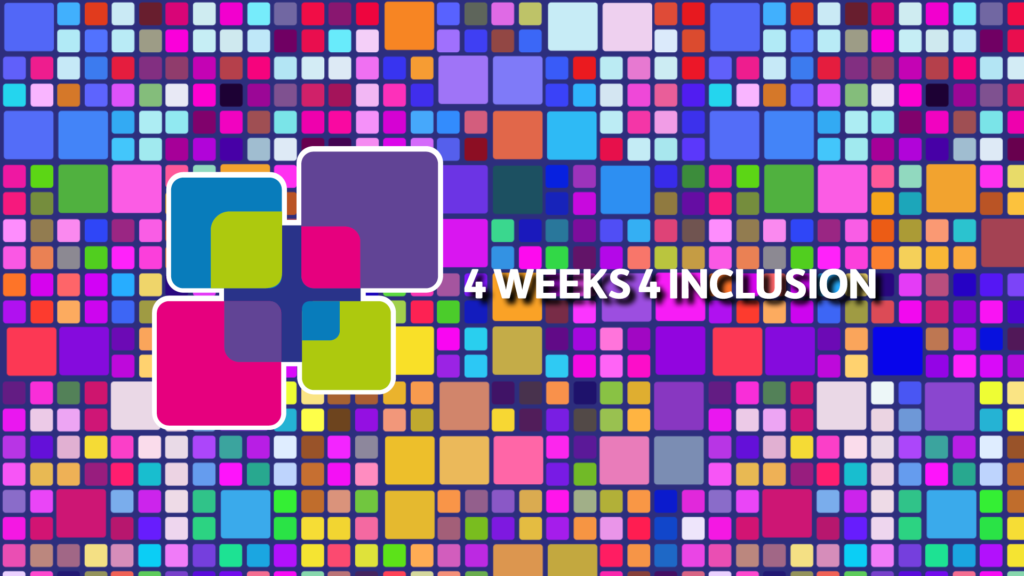 locandina 4 weeks 4 inclusion sul tema della diversity e inclusion